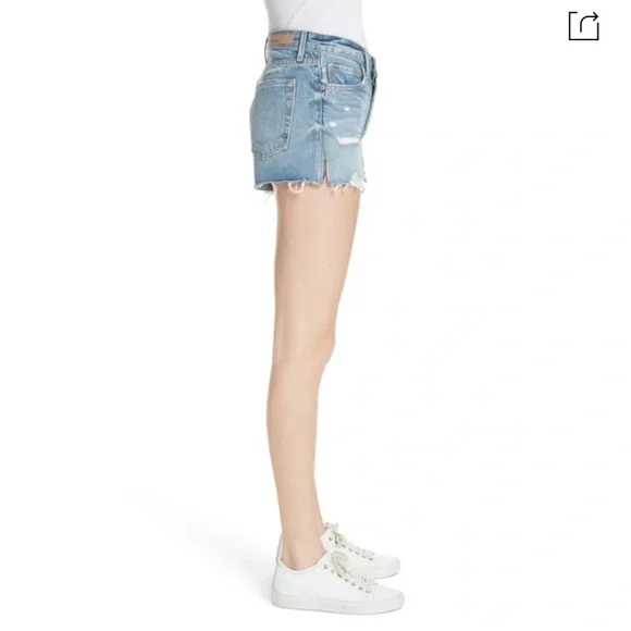 GRLFRND Dovima Distressed Denim Shorts - Picture 3 of 8